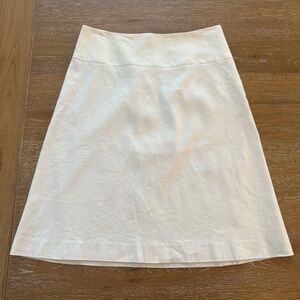 Banana Republic Cream A-Line Skirt size 2